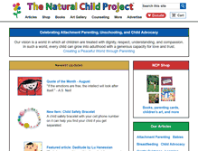 Tablet Screenshot of naturalchild.org